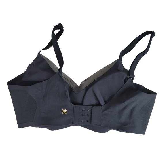 Honeylove CrossOver Wirefree Bra Black Medium Mesh Padding Removable #LWBR0302 - Picture 5 of 10